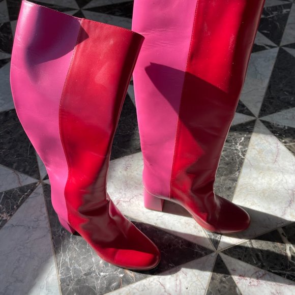 RED Valentino Avired Two Tone Boots - Picture 5 of 5